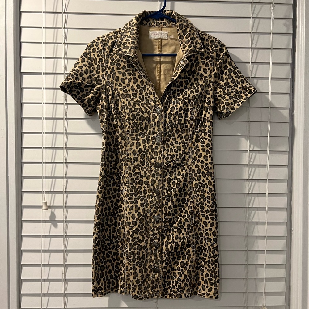Mustard Seed Leopard Print mini dress